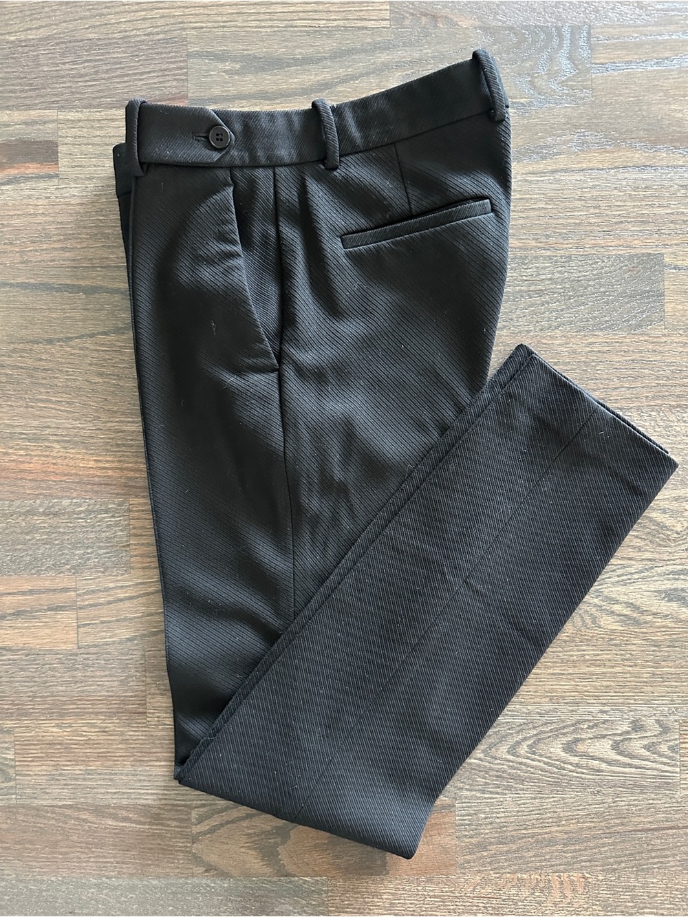 Theory Classic Black Tailored Women's Stetch Dress Pants w/Front Pleat - Picture 3 of 13